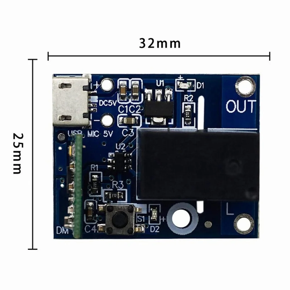 Smart Switch Module Compatible with For ewelink WiFi System 5V DC Input Remote Power Module with App Driven Automation Features