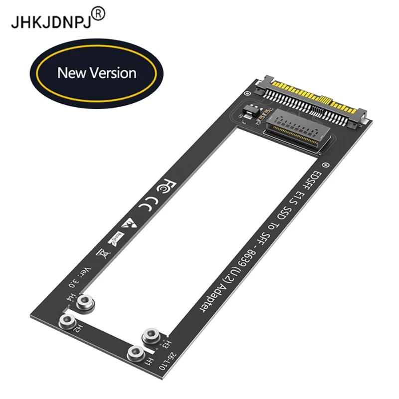 U.2 SFF-8639 to NVMe Ruler 1U GEN-Z EDSFF Short SSD E1.S Carrier Adapter