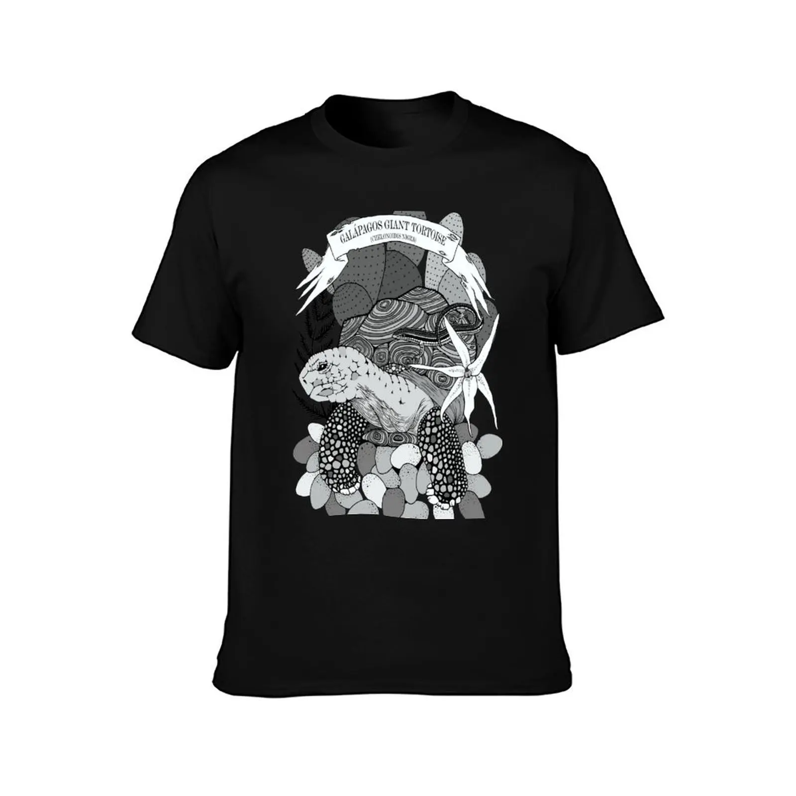 Galápagos giant tortoise (Chelonoidis nigra) T-Shirt Summer Casual Cotton Tee Oversized Streetwear Tops Vintage Graphic Print