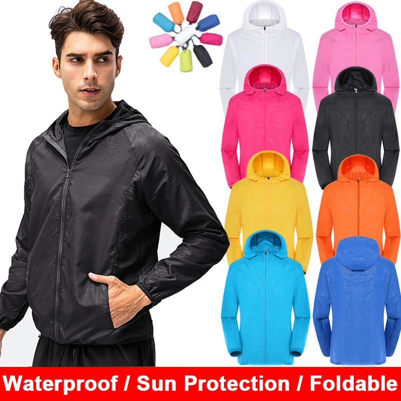 Windbreaker Jackets For Women 2023 Spring Men Women Coat Sun Protection Quick Dry Waterproof Rain Jacket Men Women Rain Coat