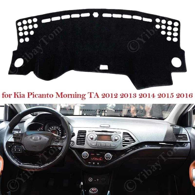 For Kia Picanto Morning TA 2012 2013 2014 2015 2016 Dashboard Cover Dash Board Mat Carpet Pad Sunshade Cushion Cape Accessories