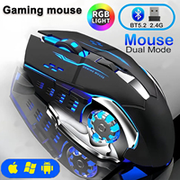 Bluetooth Gaming Mouse Wireless 2.4G Rechargeable Ergonomics Backlight Silence Office Mouses E Sports Mechanical Keyboard