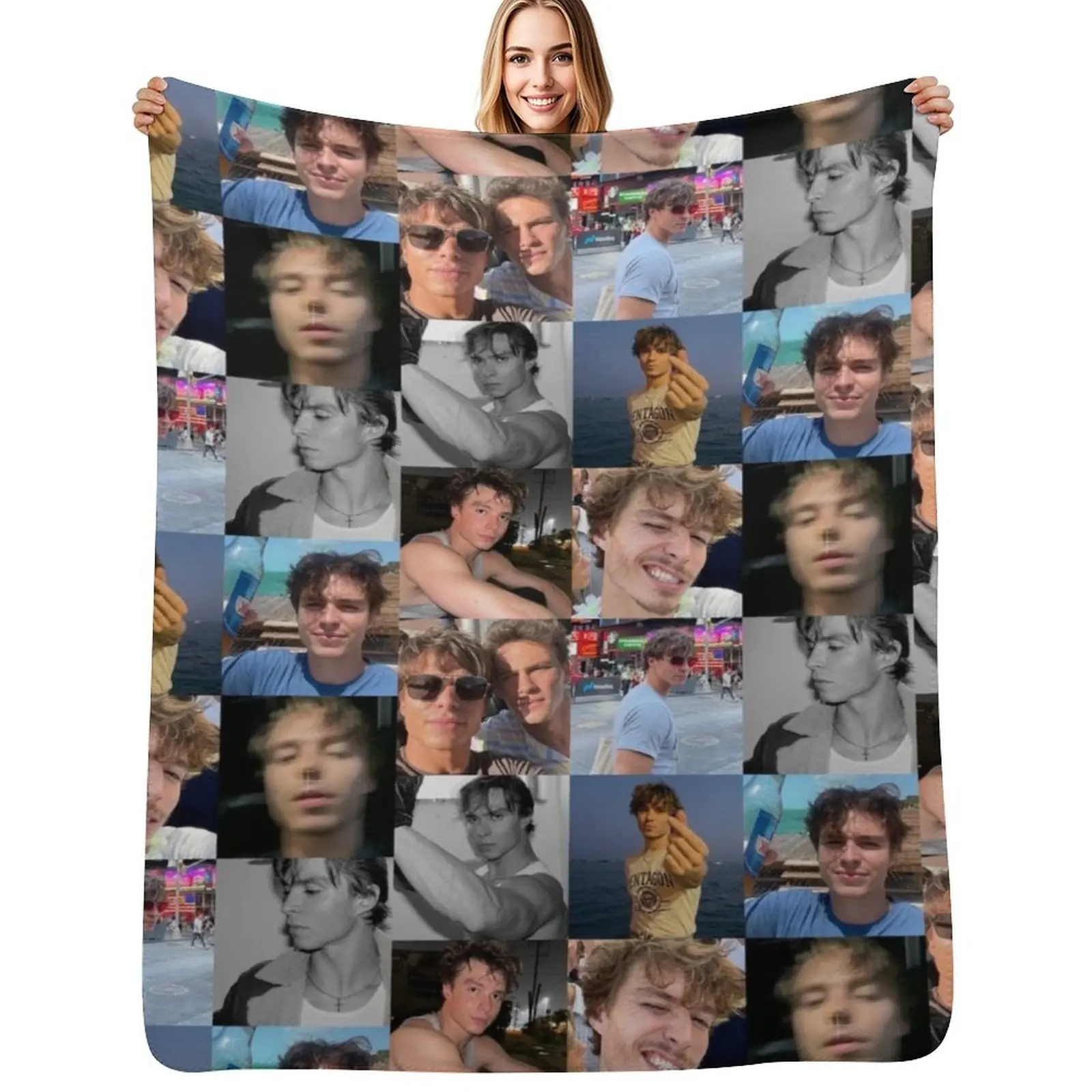 Nicholas Chavez Throw Blanket Winter beds Bed linens Warm Flannel Fabric Thermals For Travel halloween Blankets