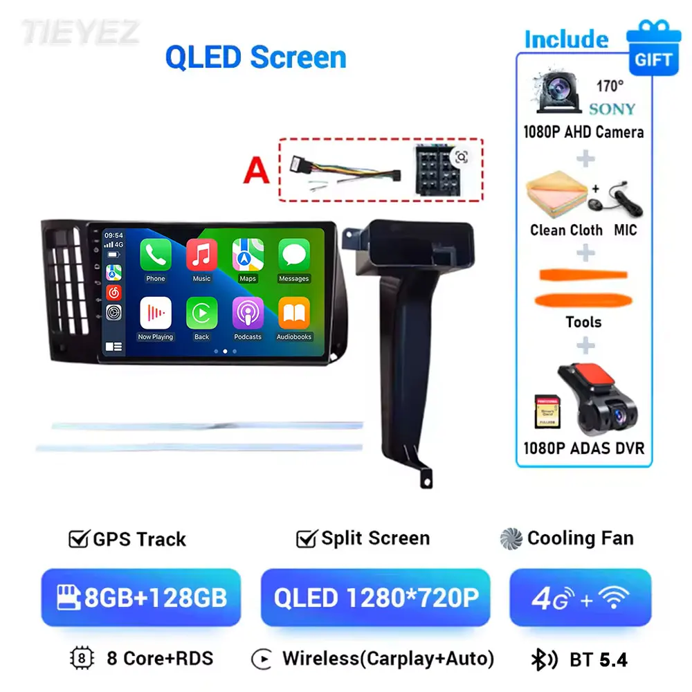 Android 15 voor VW Volkswagen Golf 3 1992-1993 2K Carplay autoradio multimediaspeler navigatie stereo GPS 4G WIFI BT DSP