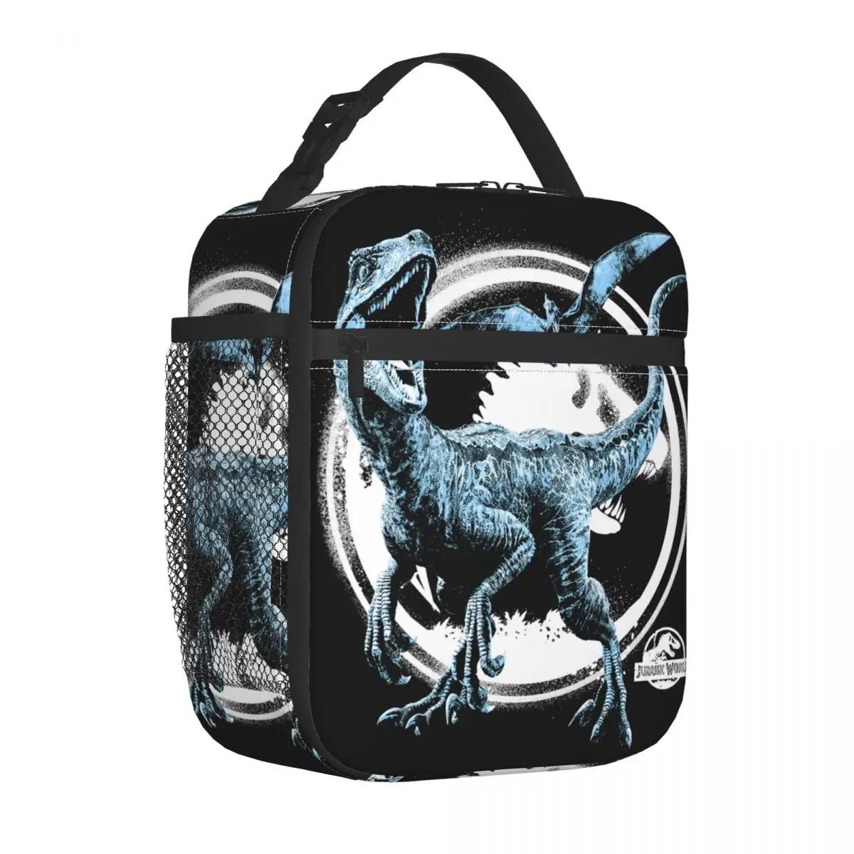 Bolsa de almuerzo aislada de Jurassic Park Team Up para hombres, bolsa térmica reutilizable, contenedor de comida, enfriador, caja de almuerzo grande, Tote, Picnic de oficina