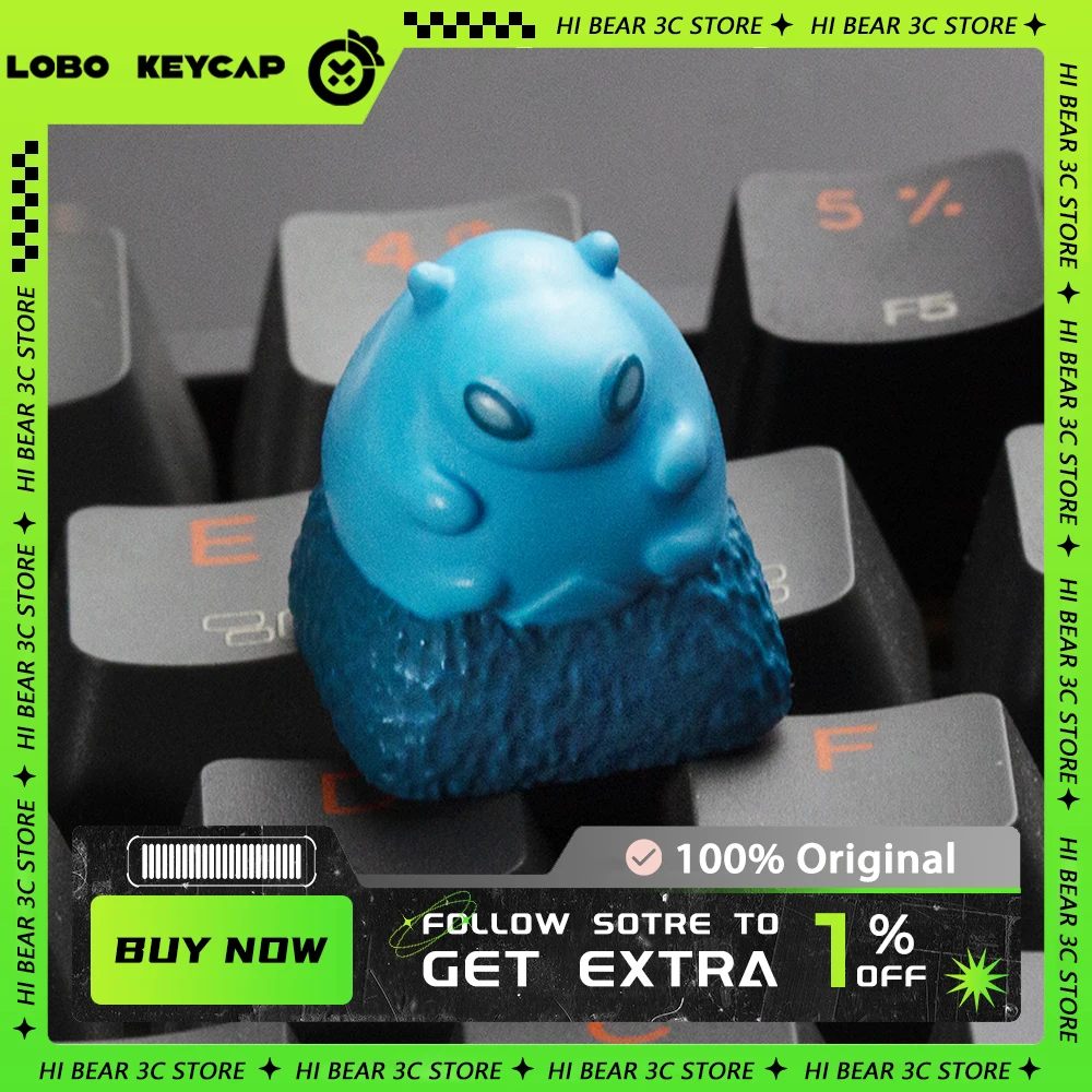 LOBO Valorant Keycap Hand-made Resin Cute Keycap Mechanical Keyboard Keycaps Customized Gaming Accessories Gifts