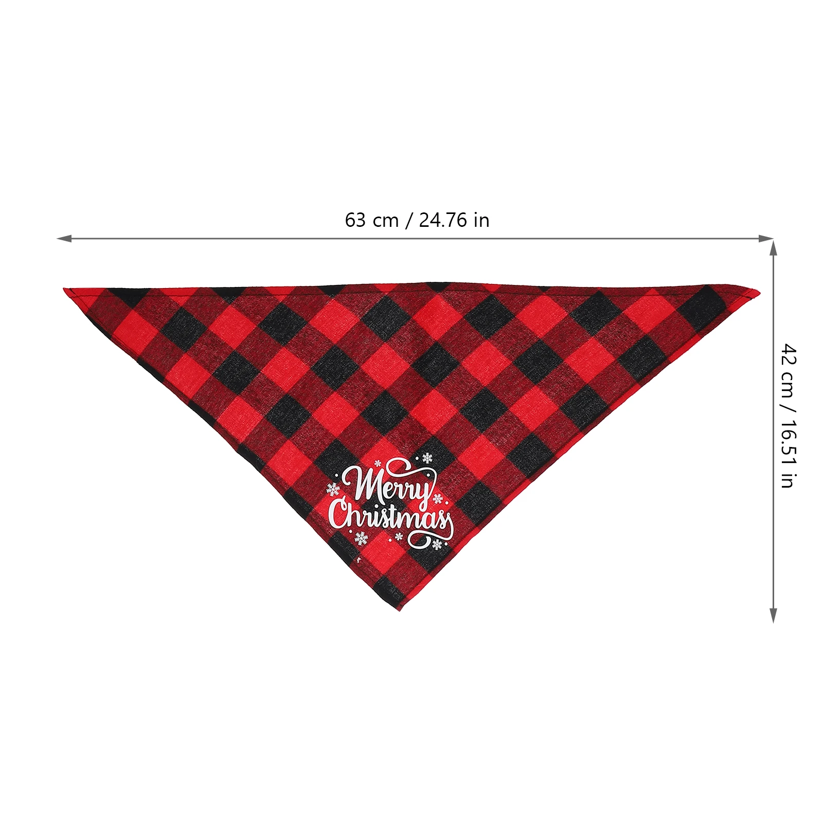 

2 Pcs Dog Bib Plaid Pets Scarves Xmas Triangle Bibs Christmas Bandanas Supplies