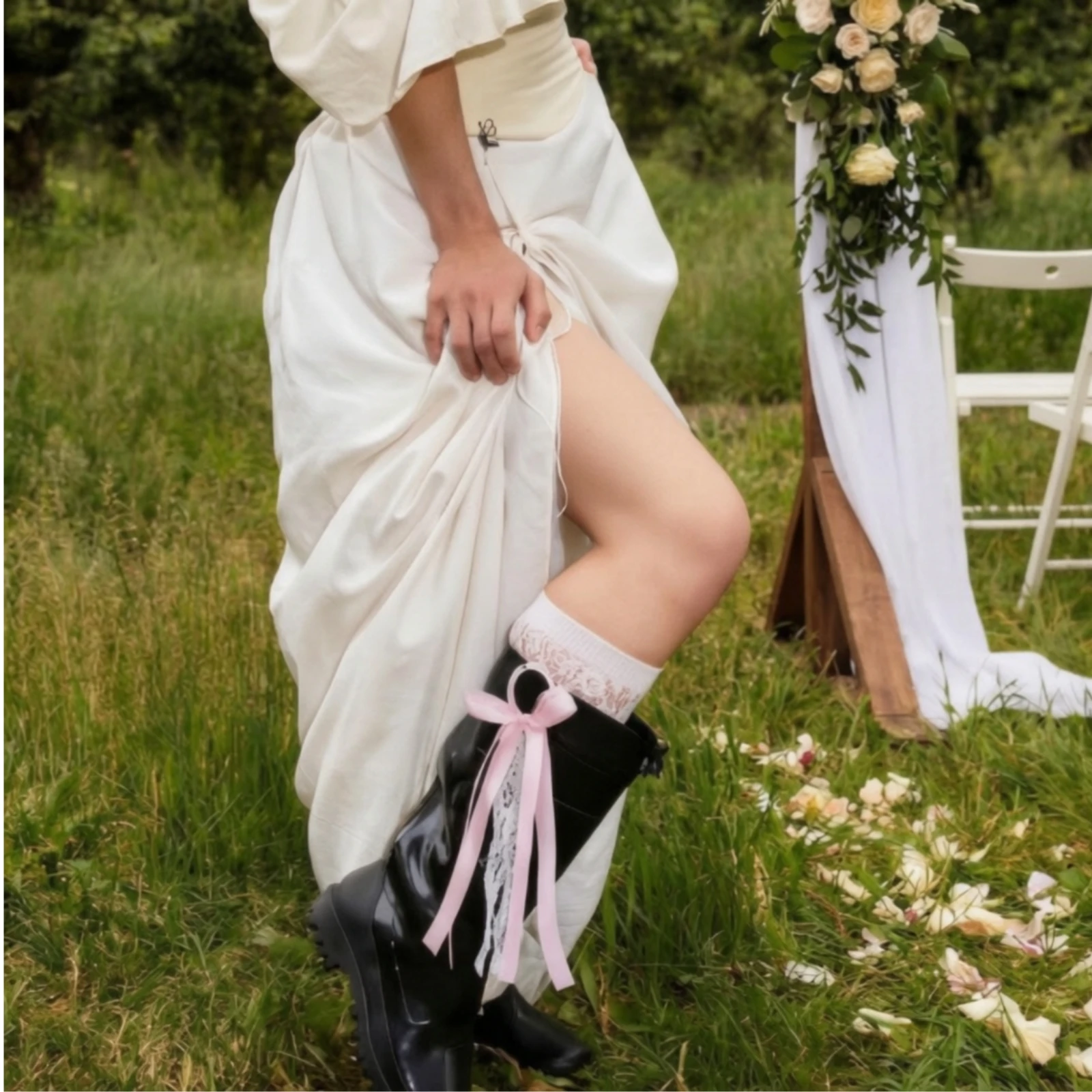 2 Pieces Boot Bow Western-Inspired Boot Bow with Loop Shoe Accessory Reusable Feminine for Brides, Weddings, Festivals