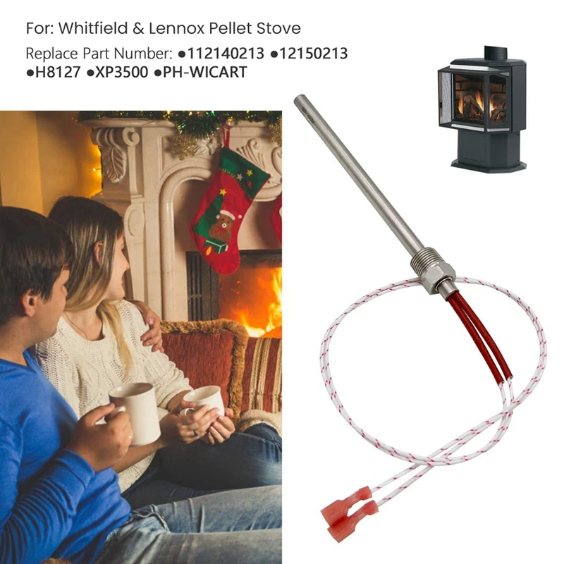 Parte di ricambio per accenditore a caldo 12150213   Per stufa a pellet Whitfield e Lennox, numero parte accenditore da 400 W 12140213   - H8127