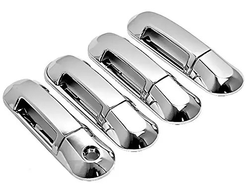 4 Uds. Cubiertas cromadas para manija de puerta para 02-10 Mercury Mountaineer/02-10 Ford Explorer/07-10 Explorer Sport Trac/03-05 Lincoln Aviator