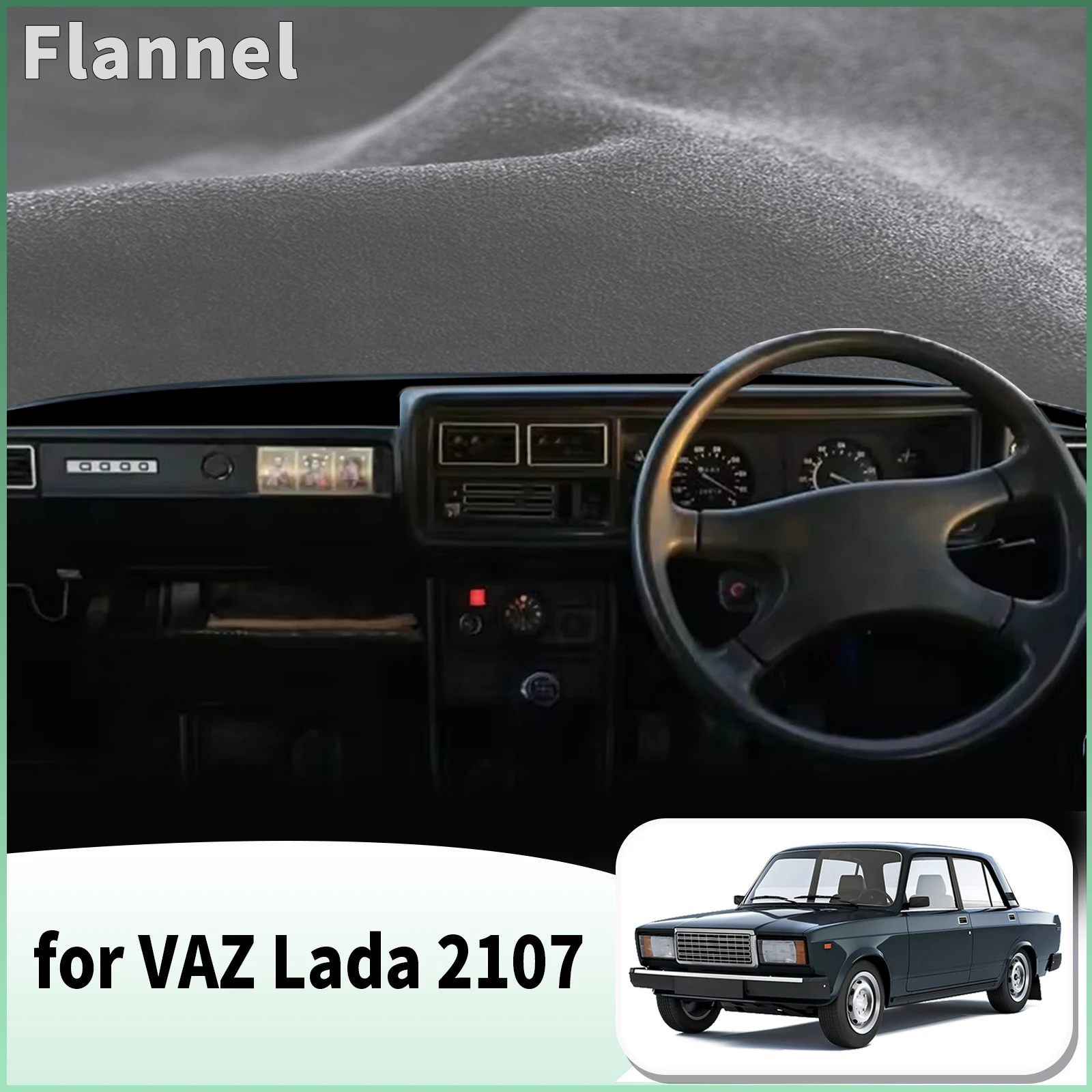 for 1982 1983-2012 VAZ Lada 2107 Dash Mat Dashboard Cover Dashmat Universal Anti-Reflection Heat Insulation Sun Protection
