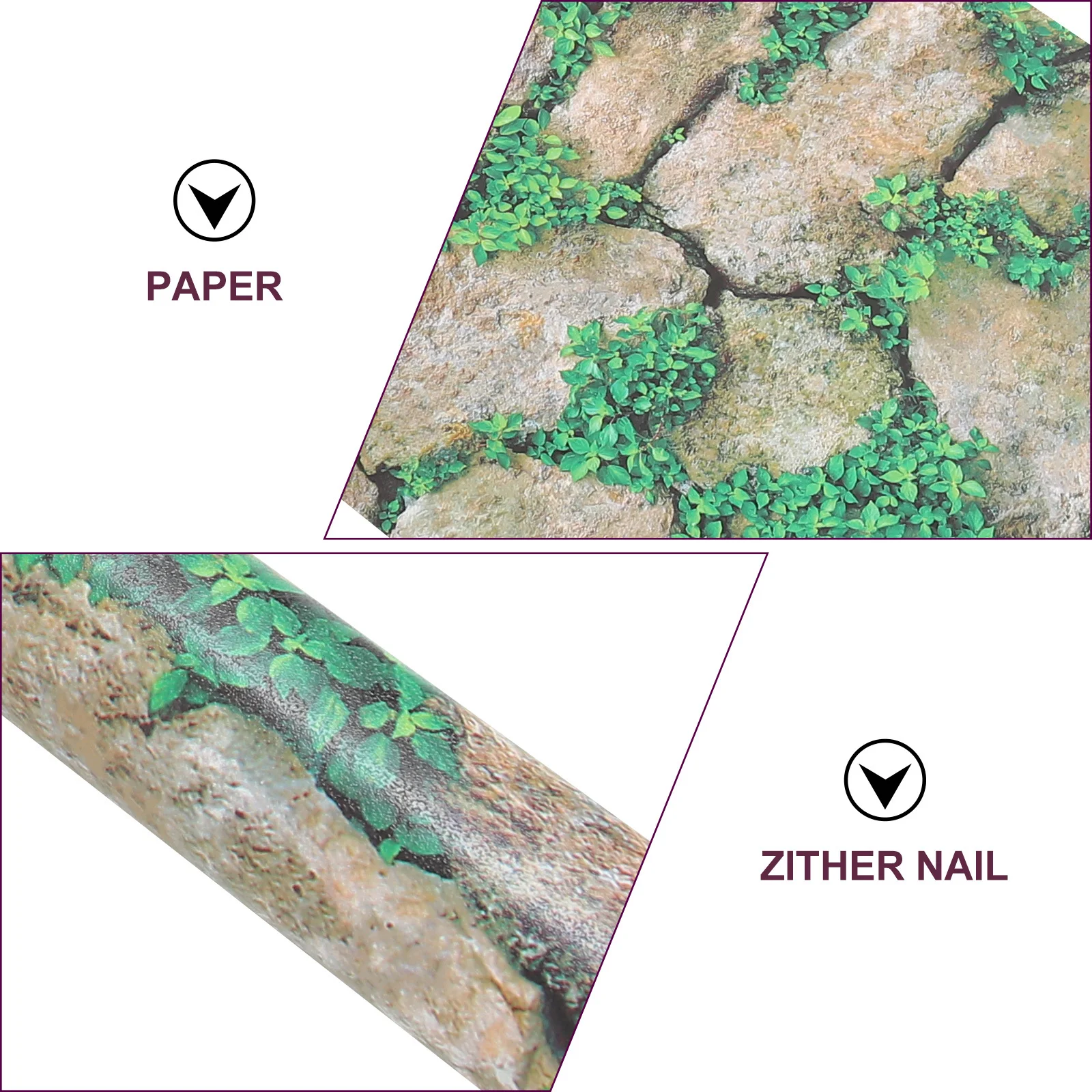 

Reptile Tank Rocks Sticker Creative Terrarium Background Decal No Bad Smell Easy Attach and Detach Thickened Decoration Paper