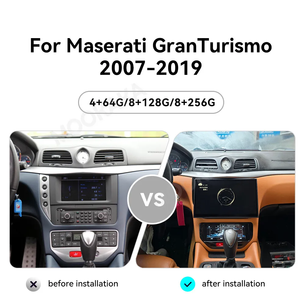 Air conditioner + Android Car Radio For Maserati GT GranTurismo 2007~2019 Multimedia Navigation Car Stereo Receiver Head Unit