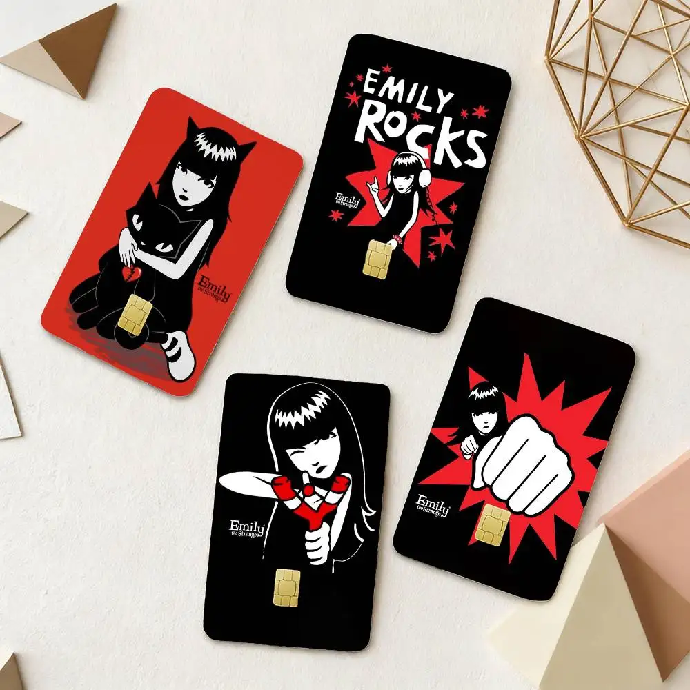 

E-Emily The S-Stranges 4pcs 1Set Film Skin for Debit Credit Bank Visa Card Decal Cover