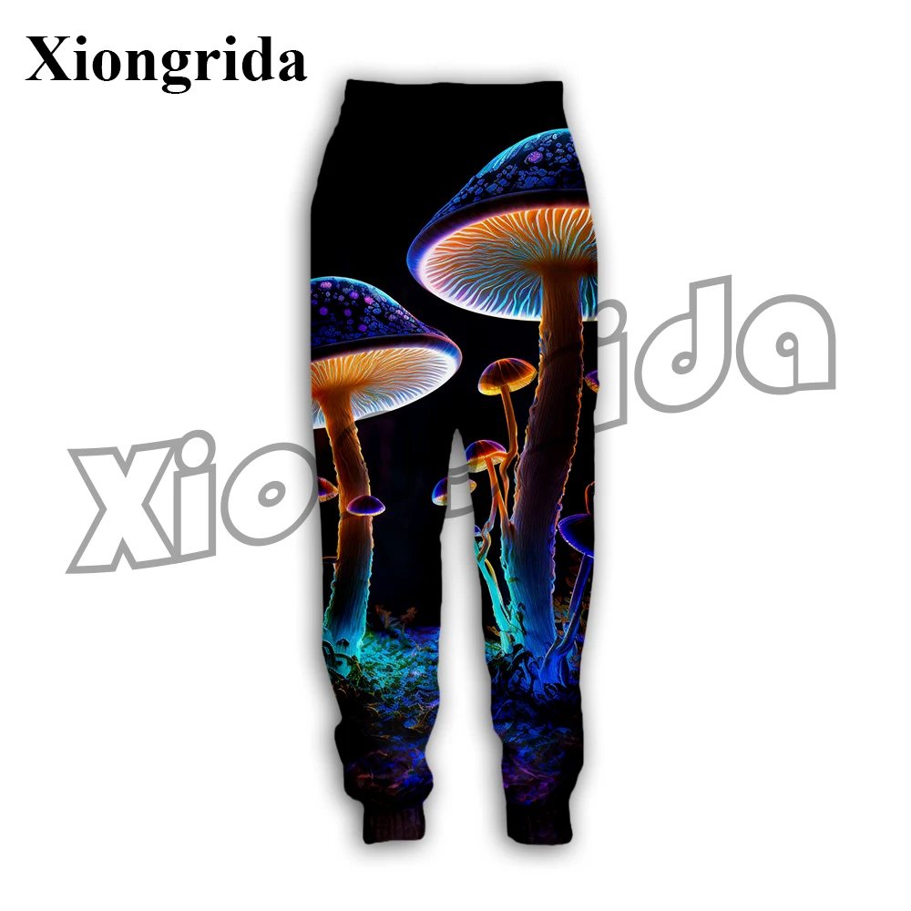 

New Unisex Mushroom Men Sweatpants 3D Print Casual Clothing Fashion Women Hip Hop Pants Retro Harajuku Trouser Jogger