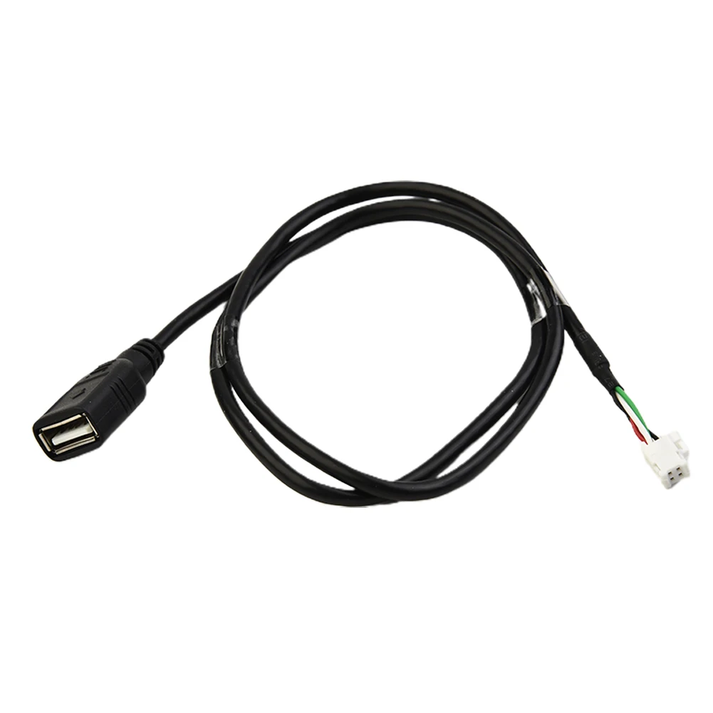 

Удлинительный кабель, автомобильный USB-адаптер, сменный черный, износостойкий для Android, часть радио, 2 шт., 75 см, аксессуары