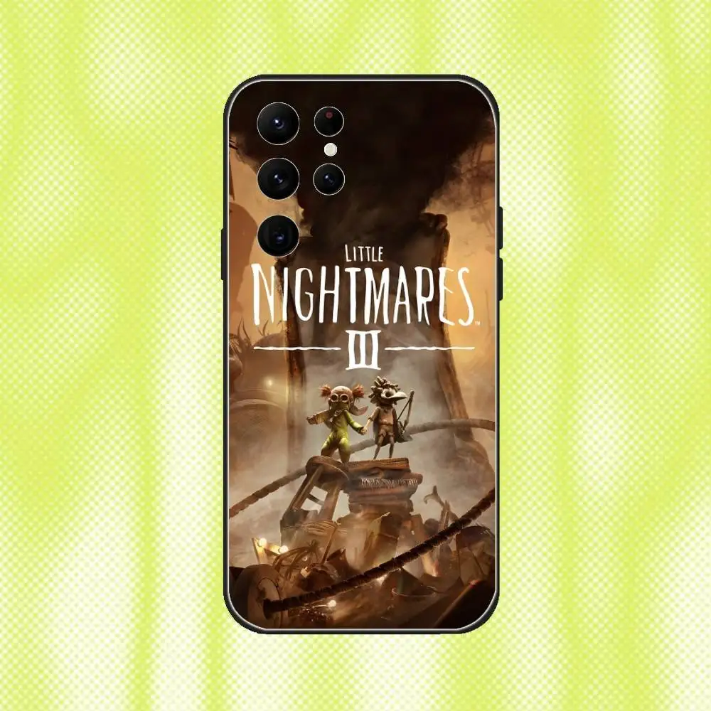 Custodia per telefono L-Little N-Nightmares 3 Low Alone per Samsung S 25,24,23,22,30,21,10,9,Ultra,Plus,Lite,FE,4,5G Custodia morbida nera