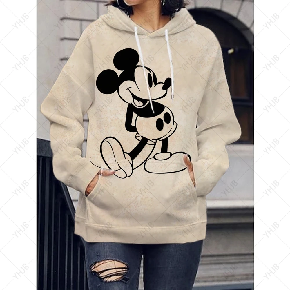 Disney-Mickey Mouse for Women, Female Anime, Harajuku, Outdoors, Anime, Clothes