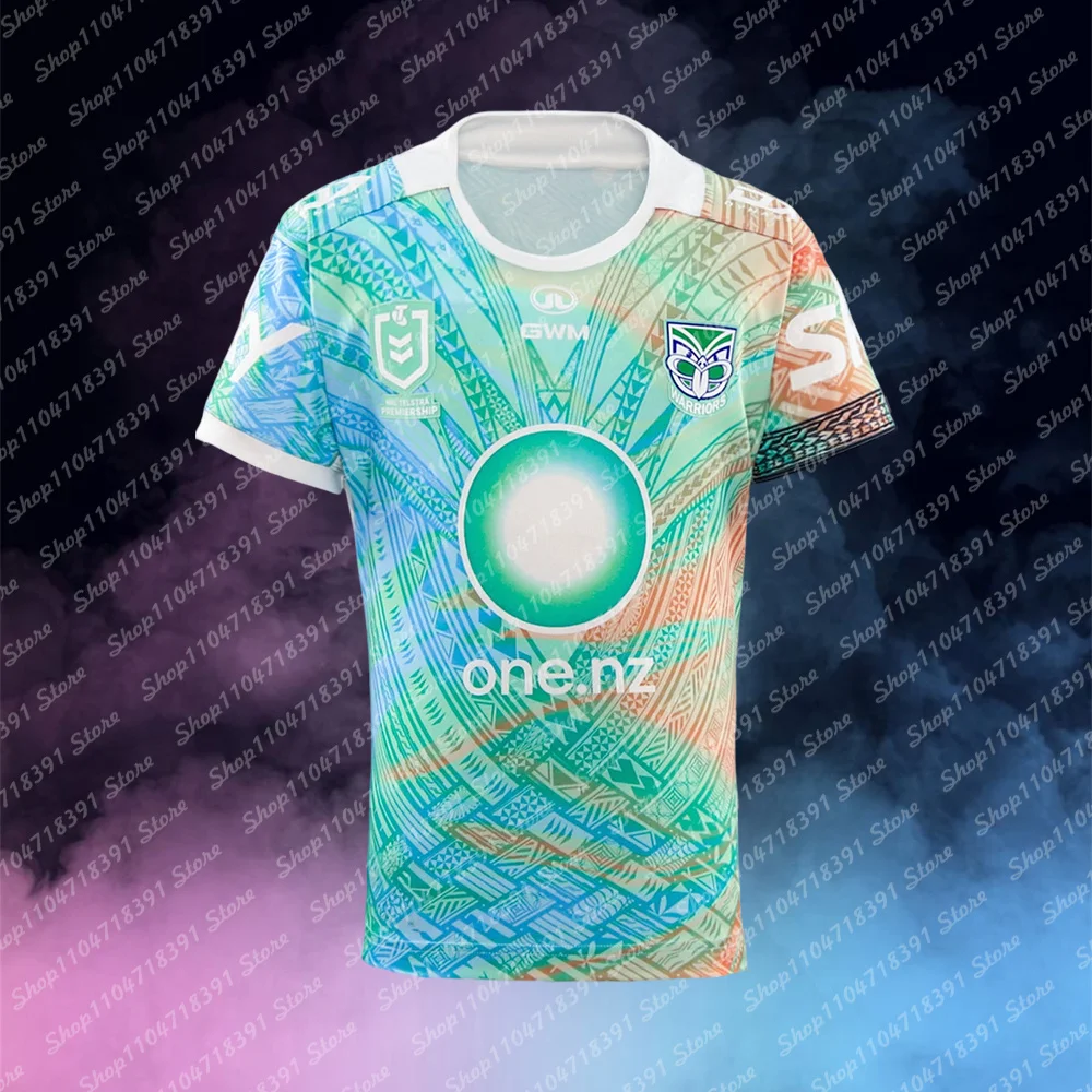 

2025 Summer Sales Australia NRL New Zealand Warriors Men's Home Training Jersey Quick-Drying Breathable Adult T-Shirt