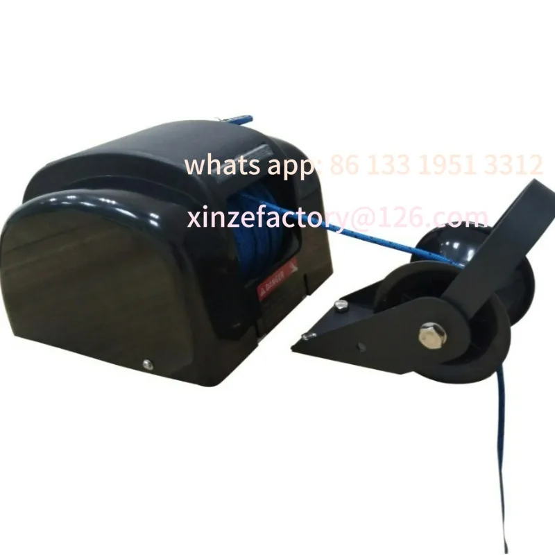 

12V electric windlass winch is suitable for fresh water automatic anchoring, anchor weight 21 kg, yacht ship
