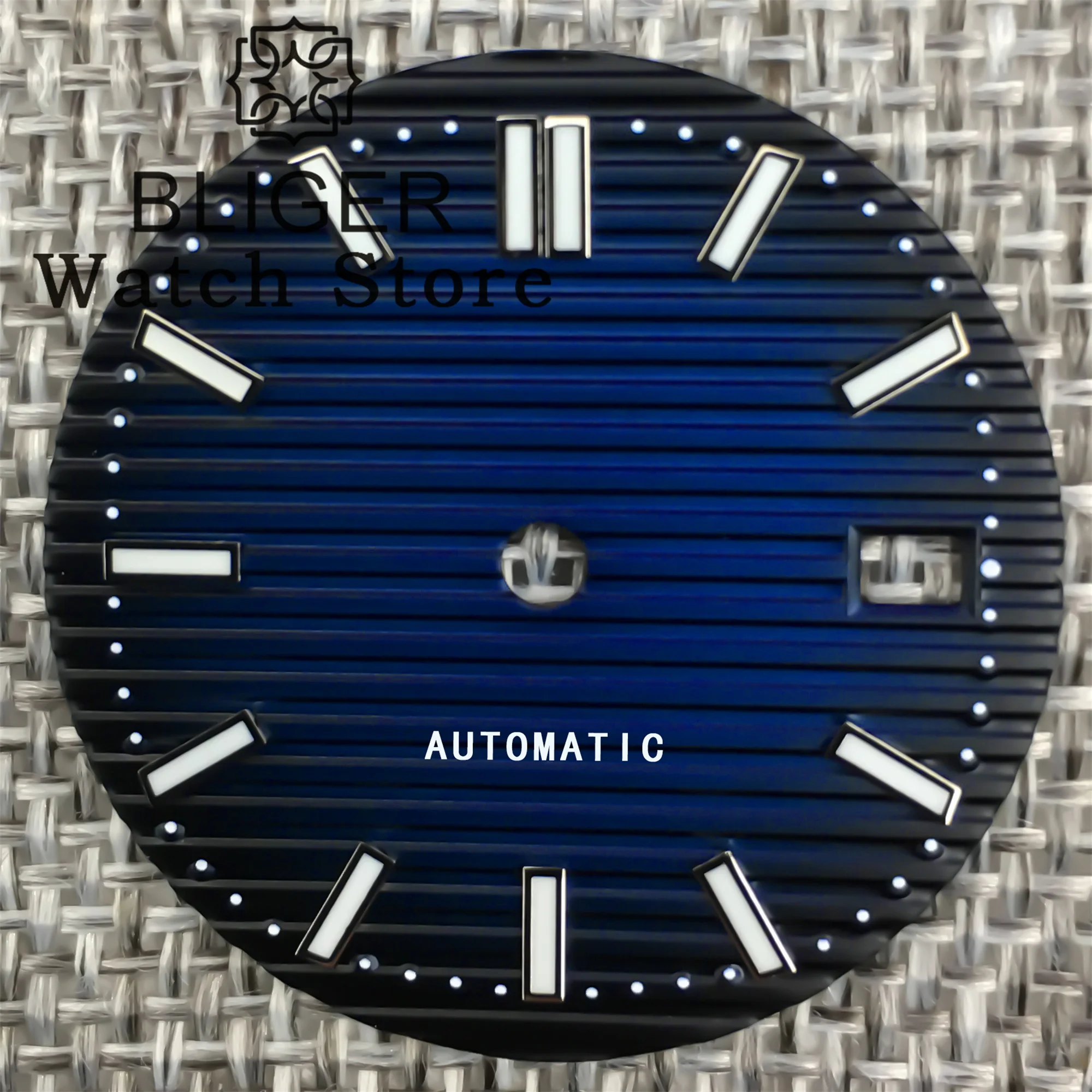 BLIGER 29,8mm esfera del reloj verde luminoso negro blanco azul verde marrón esfera dorada se adapta al movimiento NH35 NH36 NH38 4R35 4R36 6R 7S26