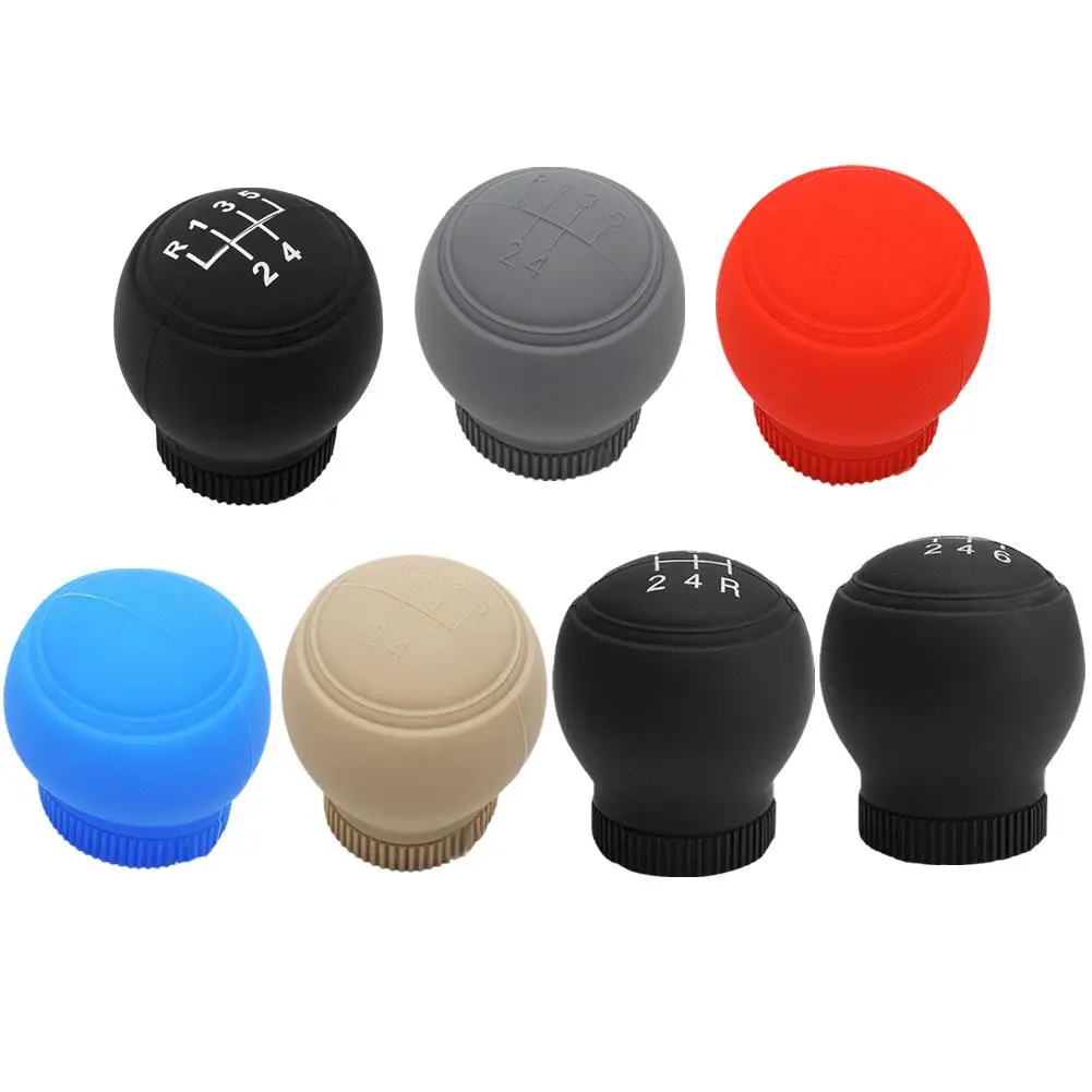 Gear Shift Knob Silicone Cover WaterProof Dustproof Protect Top Nonslip Shifter Collar Manual For Hyundai Tucson For Toyota Audi