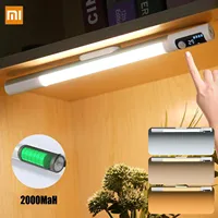 Xiaomi Motion Sensor Night Light Wireless LED 2000mAh Rechargeable Cabinet Lamp With Digital Display For Bedroom Bedside Kitchen