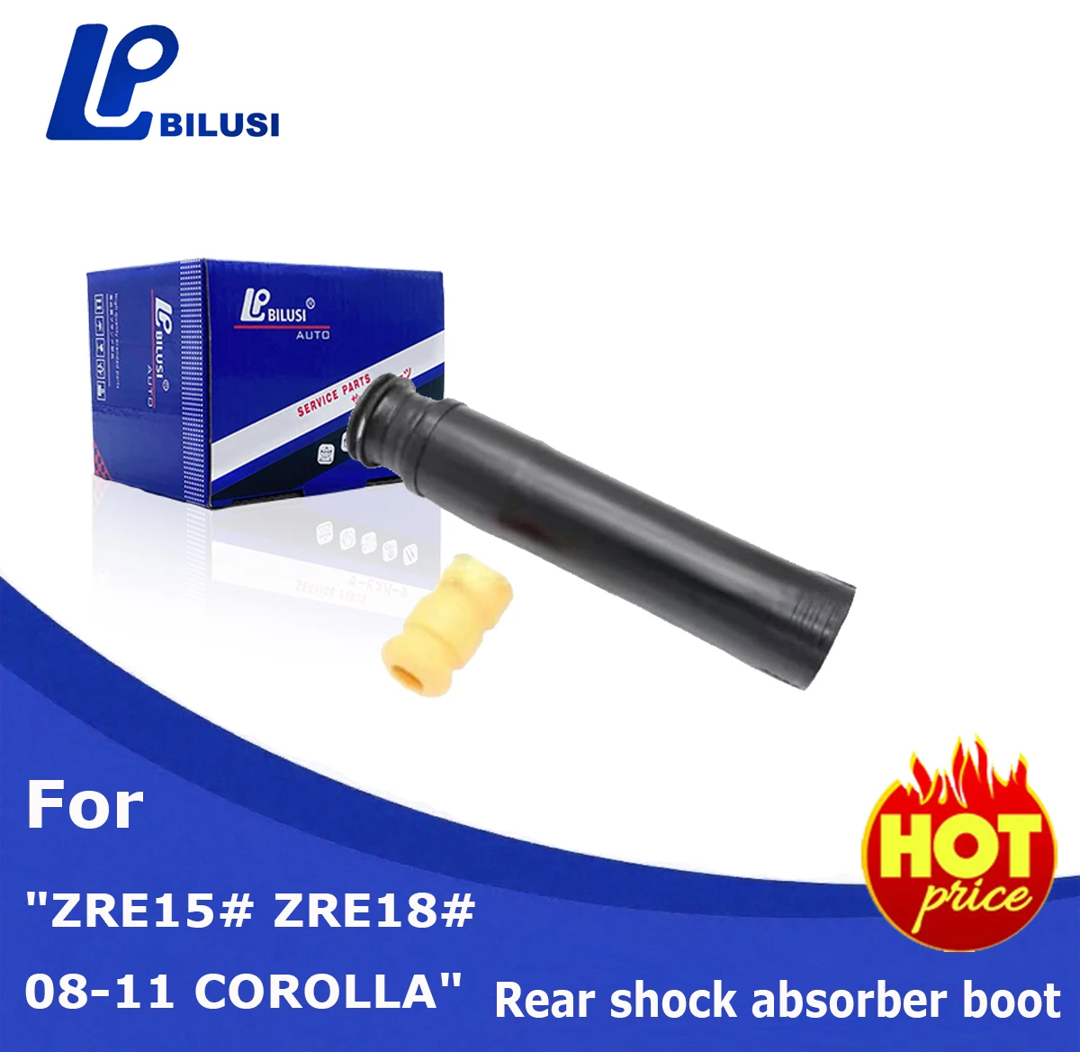 

Bilusi 48341-02071 Good Production Elastic Shock Absorber Dust Cover For Toyota Corolla 2007-2022 ZRE15#/18# ZWE183/182 NRE181
