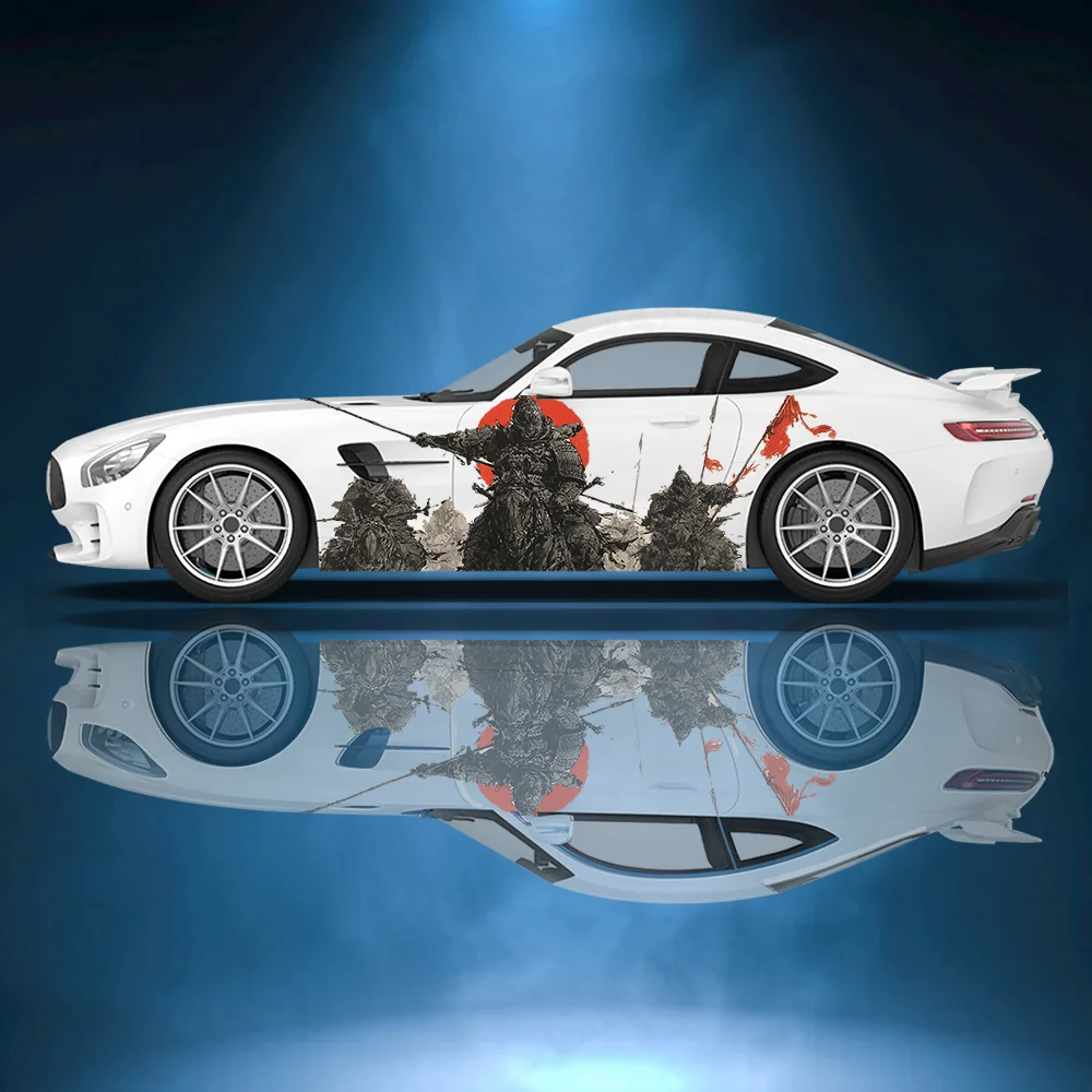 

Древние воины, роды, лошади, автомобильные виниловые наклейки, самоклеящаяся наклейка из ПВХ, подходит для грузовиков, внедорожников, декор, автоаксессуары, подарок