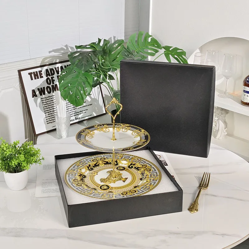 

Luxury Fruit and Dessert Plates for Living Room Use Elegant Snack Serving Trays for Candy and Pastries Wholesale Price