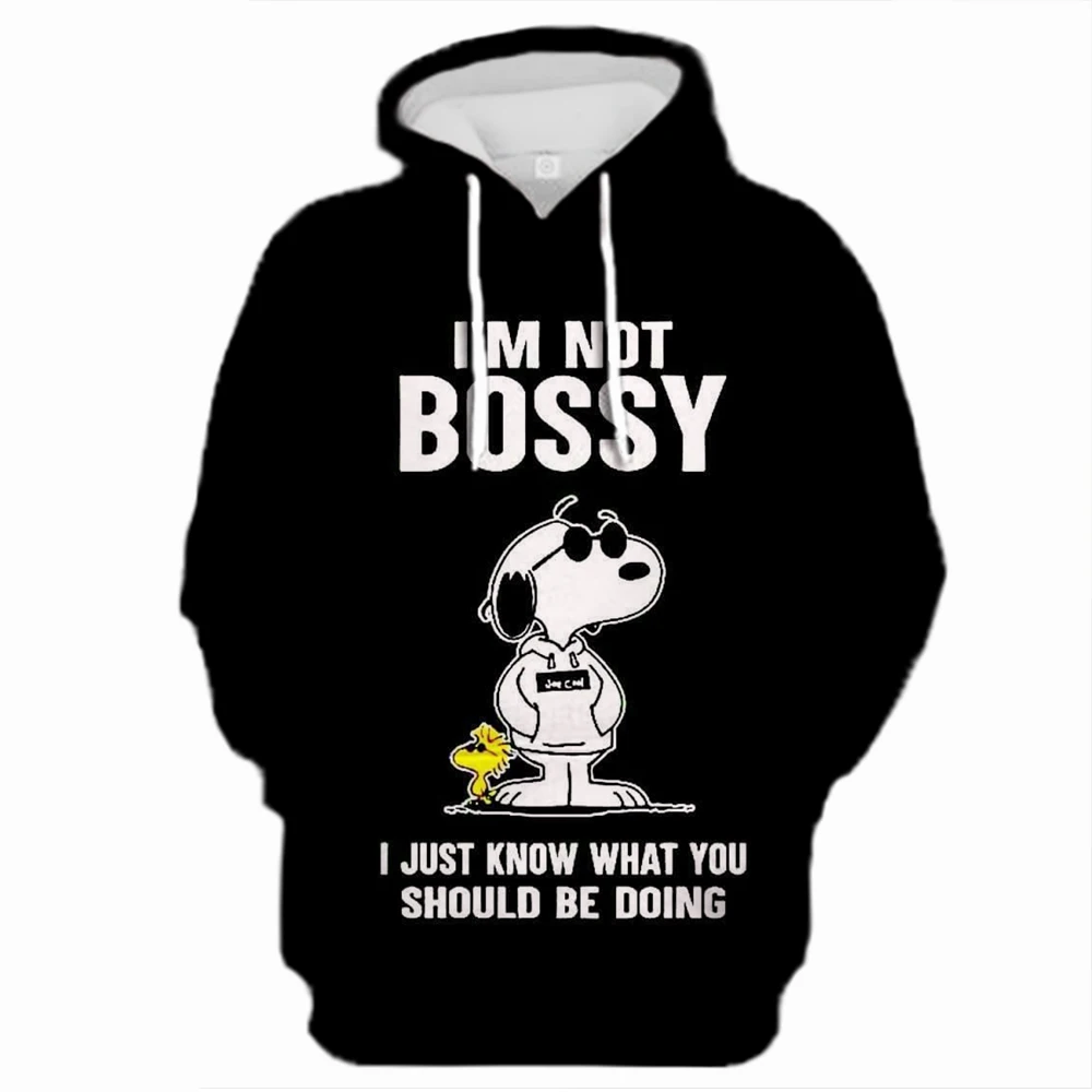 American Cartoon Comics Snoopy Hoodie Women Man Pullover Tops Spring Autumn Men 2024 New Casual Couple Sweatshirt Clothing