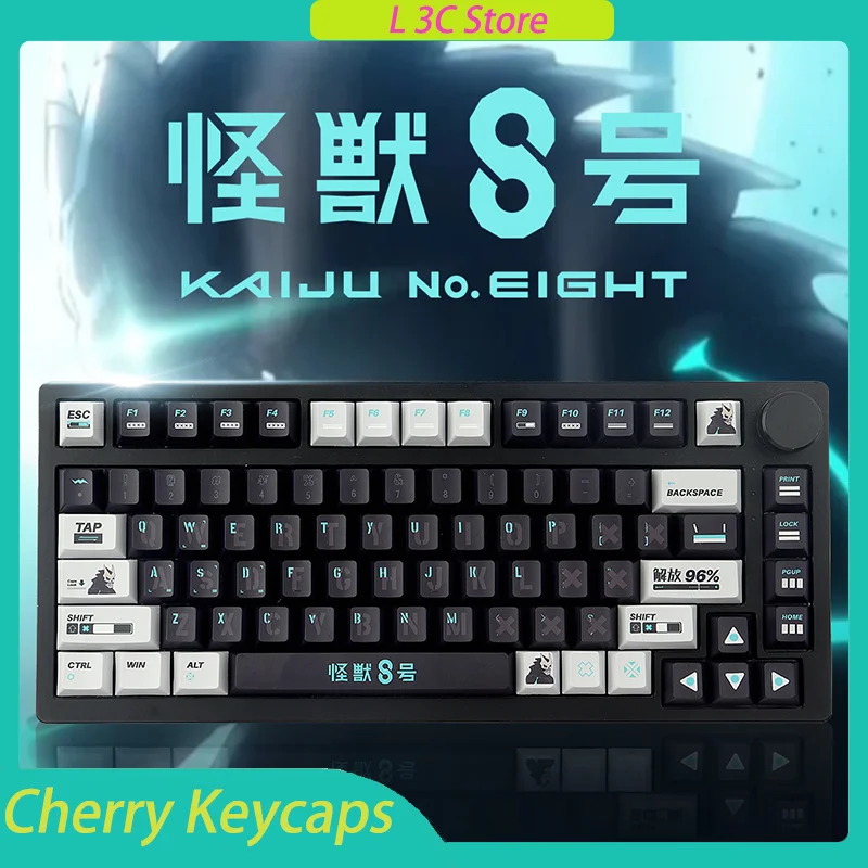 

Monster No.8 Theme Key Caps Cherry Profile PBT Keycap Thermal Dye Sublimation 142 Keys Mechanical Keyboard Keycaps PC DIY Custom