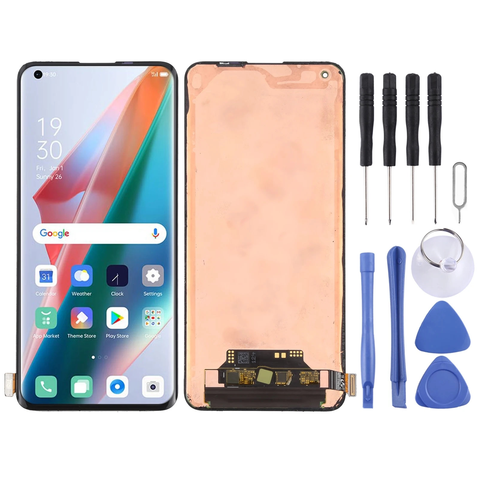 Original Ltpo AMOLED Material LCD Screen for OPPO Find X3 / Find X3 Pro CPH2173 PEEM00 PEDM00 with Digitizer Full Assembly