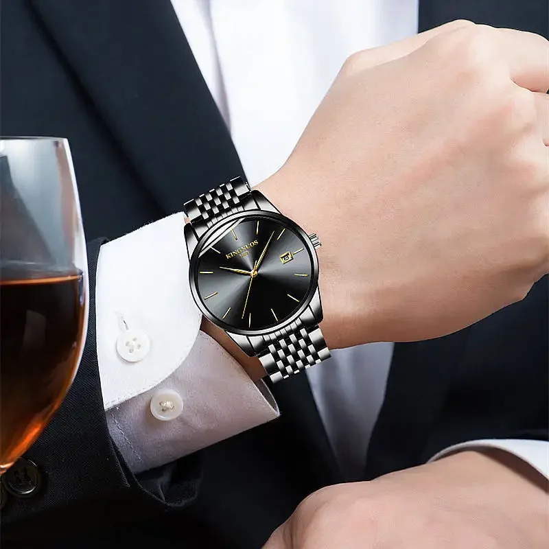 

2024 Fashion Quartz Watch Mens Watches Top Brand Luxury Male Clock Business Wrist Watch Automatic Date Hodinky Relogio Masculino