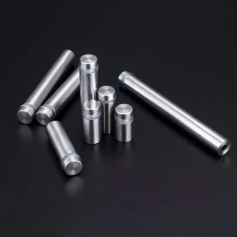 

Wholesale 800PCS Stainless Steel Hollow Standoff Pins Barrel Screws Acrylic Billboard Sign Display Glass Advertisement Nails