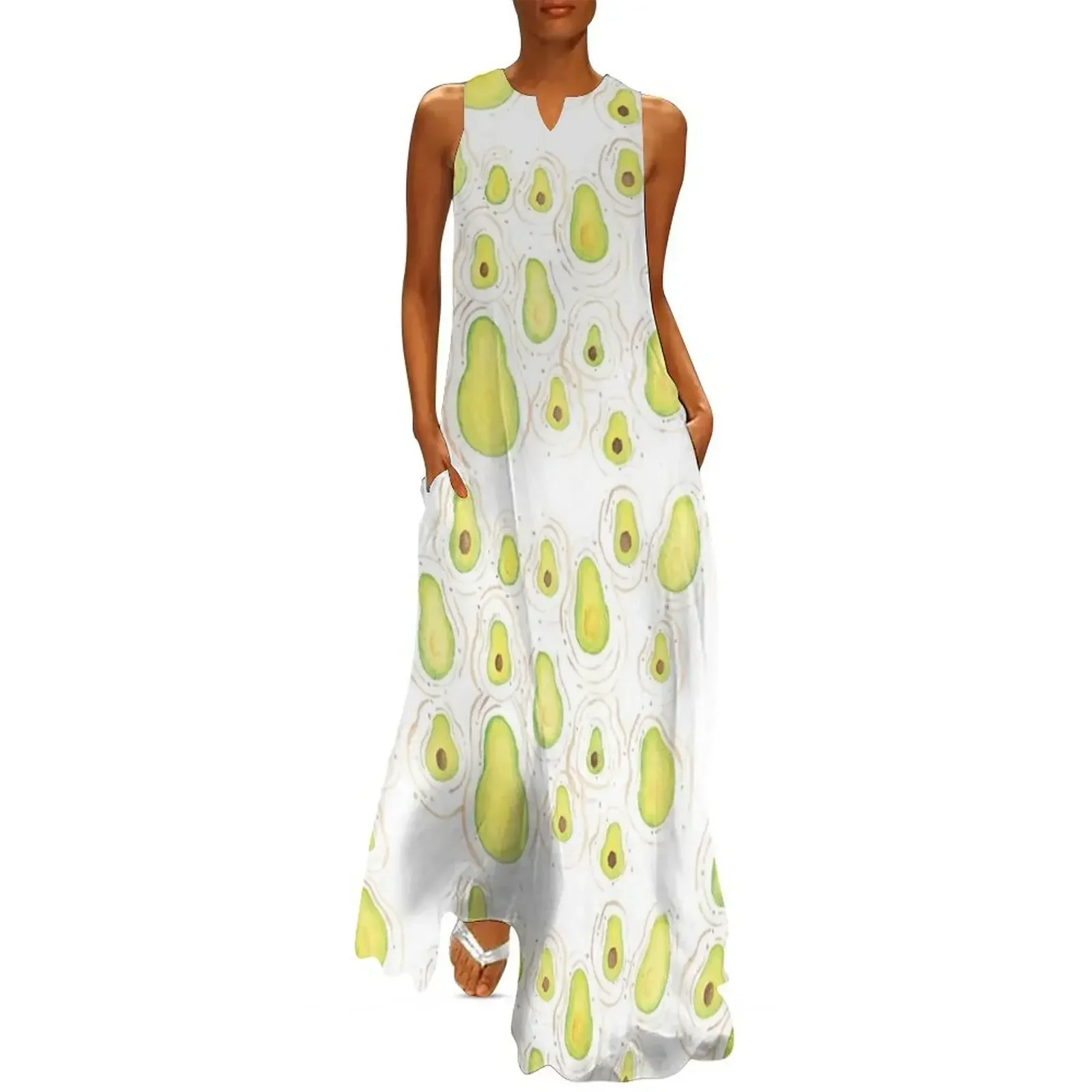 

Avocado Dream Long Dress sexy dress Dresses Summer dresses for women Beachwear Dress