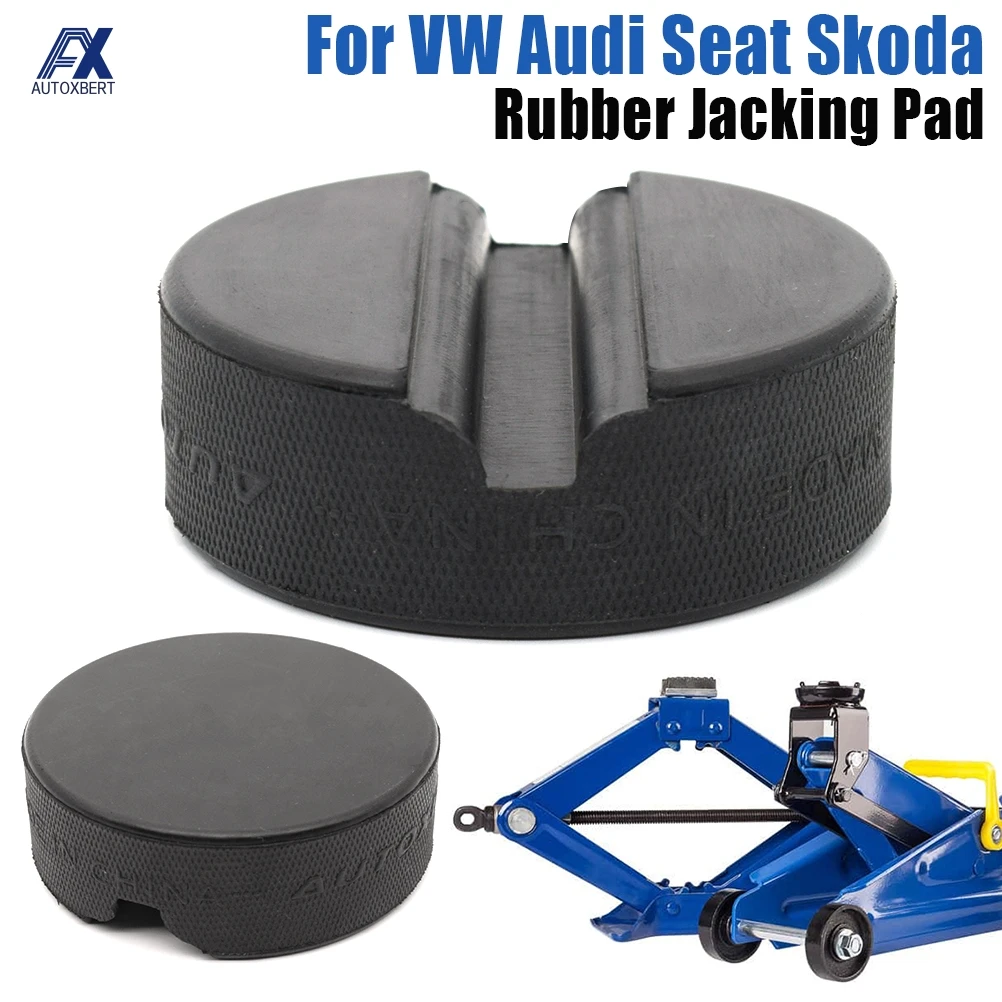 Adaptador de riel antideslizante con almohadilla de goma Jack, bloque de soporte resistente, herramienta de elevación de coche, accesorios para VW,