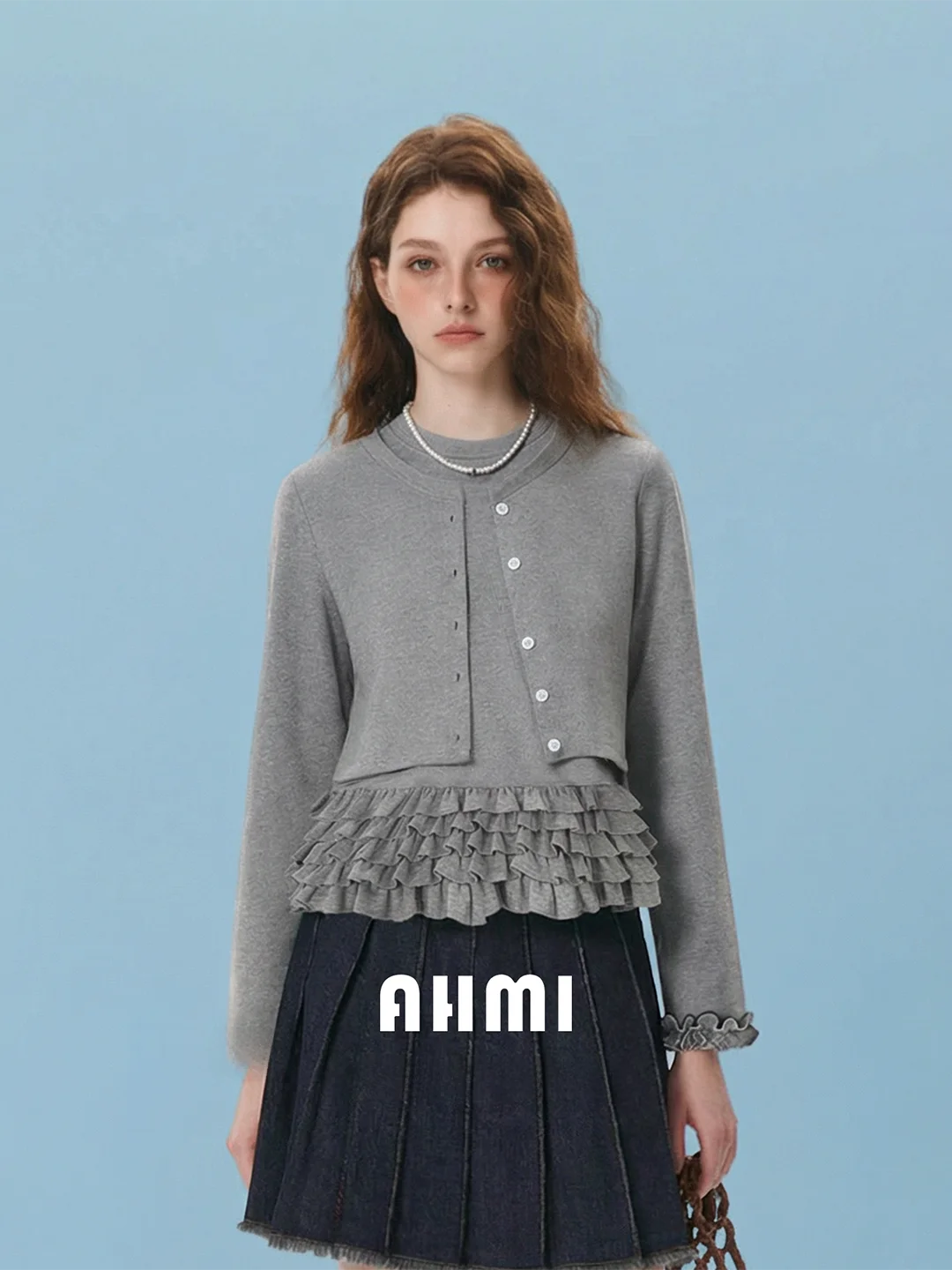 

Женская футболка AHMI Cleanfit с цветочным декором и длинным рукавом, новая весенняя коллекция, универсальный крой, утягивающая, из хлопка