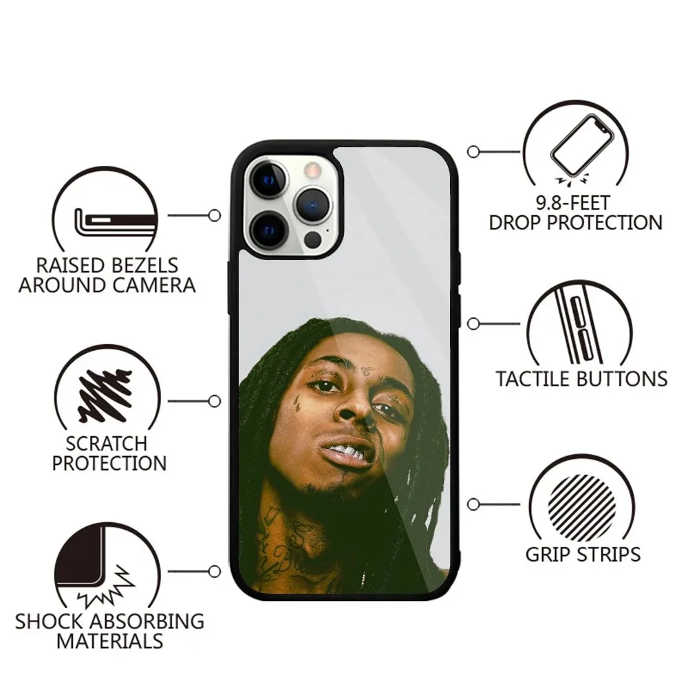 L-Lil W-Wayne Rapper  Phone Case Strong Magnetic For IPhone 15,14,13,Pro,Max,Plus,11,12,Mini For Magsafe Wireless Charging