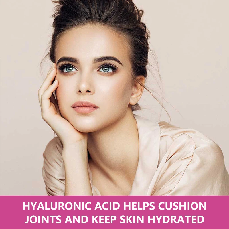 Hyaluronic Acid Supplements - Helps Cushion Joints, Retain Skin Moisture, Restore Skin Firmness, and Promote Energy Production