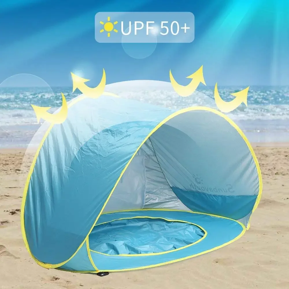 Outdoor Portable Children\'s Tent Automatic Pop-up Sunscreen UV Beach Baby Swimming Pool Shade Tent Outdoor Products