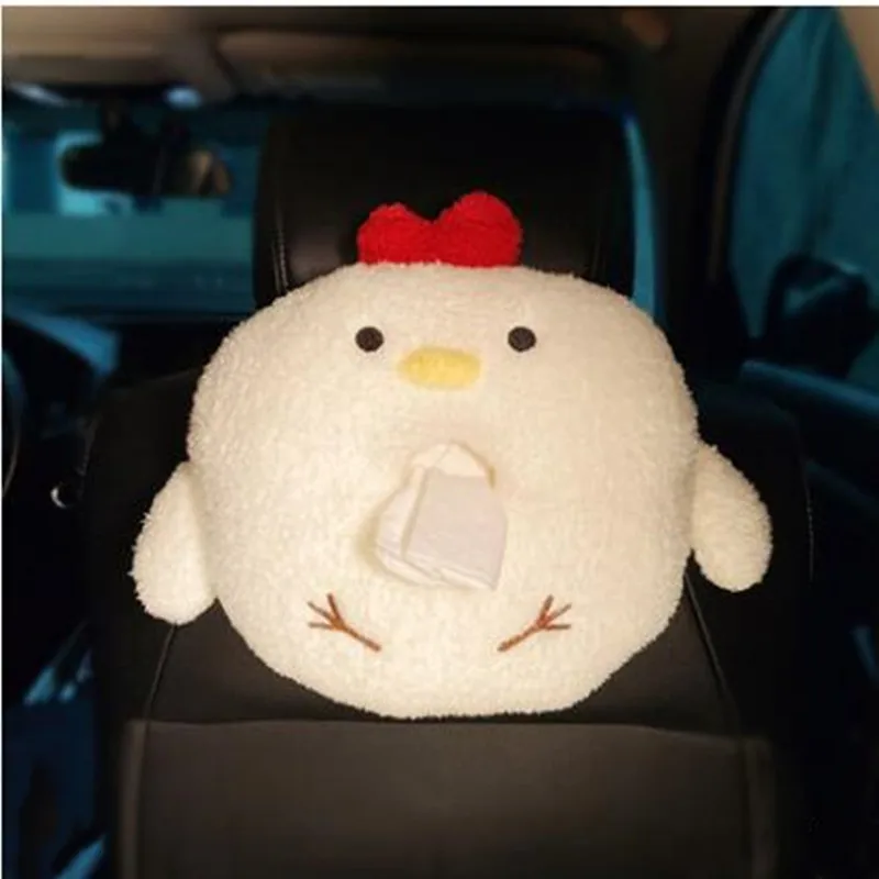 New Arrival Cartoon Cute Chicken Seat Belt Cover Interior Ornaments Fashion Ladies Car Neck Pillow Suppor