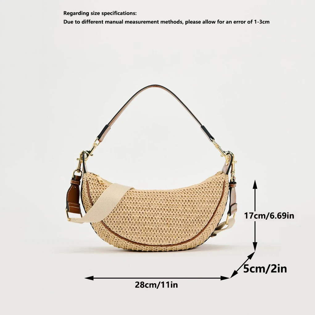 Summer新款女包女士肩斜挎包 Armpit Bag Straw Bag Seaside Beach Bag Woven Bag