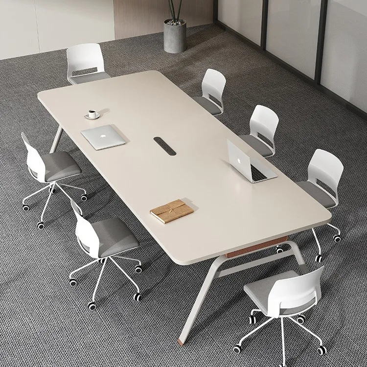 Conference table long table modern small reception office negotiation training table conference room chair long  simp