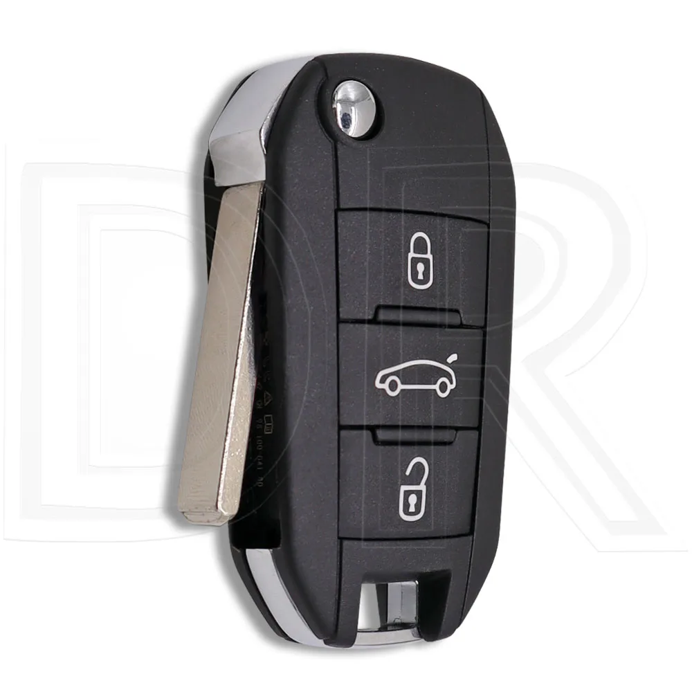 رائع 4A رقاقة HUF8543 433MHz الأصلي HU83/VA2 الوجه سيارة التحكم عن بعد مفتاح ذكي لبيجو 308 508 2008 3008 5008