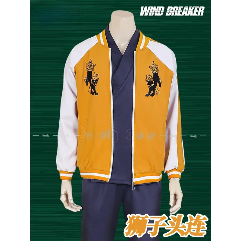 OP01 Jo Togame Косплей Костюм Парик Аниме WIND BREAKER Shishitoren Кимоно Униформа Куртка Свитер Очки Choji Tomiyama Hall6Gd@!