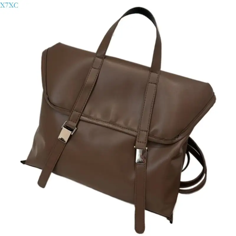 X7XC Fashionable Underarm Shoulder Bag For Women PU Leather School Backpack Suitable For Office School And Daily Use