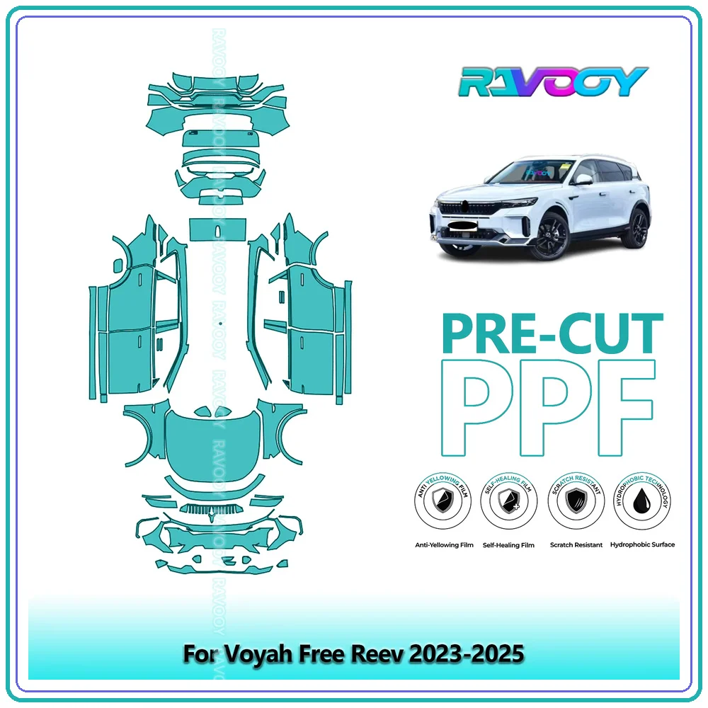 For Voyah Free Reev 2023-2026 8.5Mil Precut TPU Paint Protection Film PPF Full Body Kit Clear Bra Stone Guard EU UK