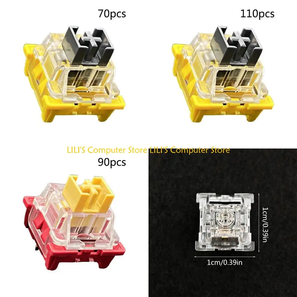

A52B Mechanical Keyboard Swich Peach Panda Ocean Crystal Lemon Silver Linear Switch
