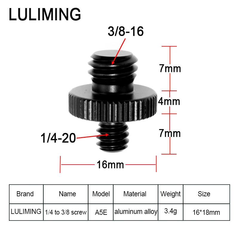 1/4 to 3/8 5/8-27 Conversion Screw Microphone Bracket 3/8 to 5/8-27 Screw Photography Accessory for DSLR Camera Microphone